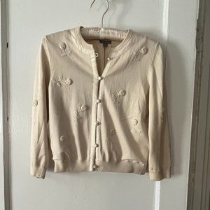Ann Taylor cardigan S cream